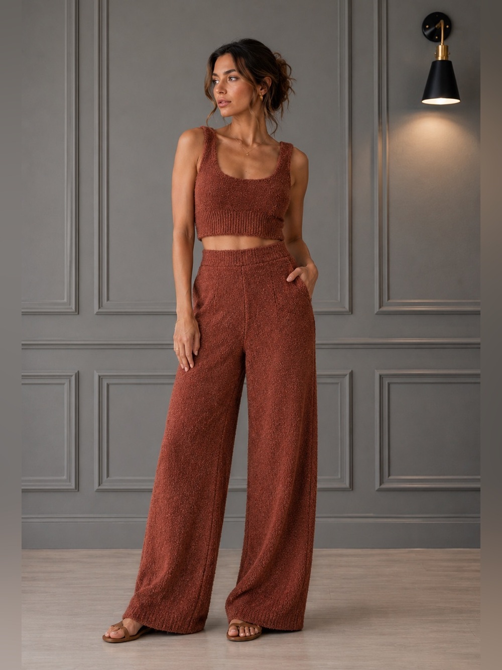 Reformation Isle organic cotton pants set B111